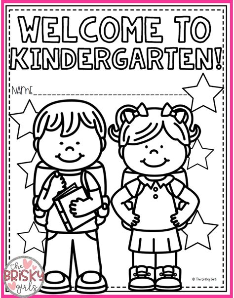 First Day Of Kindergarten Coloring Pages