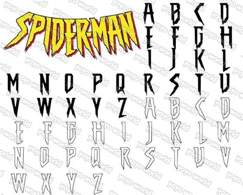 Spider Font Man Font Spider Svg Man Svg Spider Font Svg Spider Font Cricut Spider Font