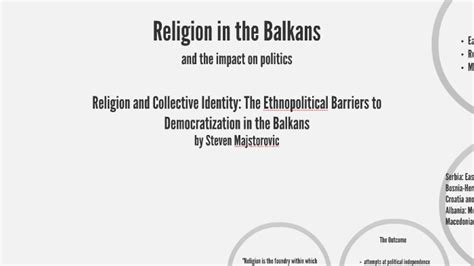 Religion In The Balkans By Danielle Mueth