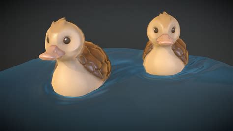 turtle ducks 3d model by typhen [7eb5505] sketchfab