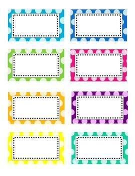 Create a free labels and packaging with our label and packaging templates. Editable Polka Dot Labels (clip art images) by The ...