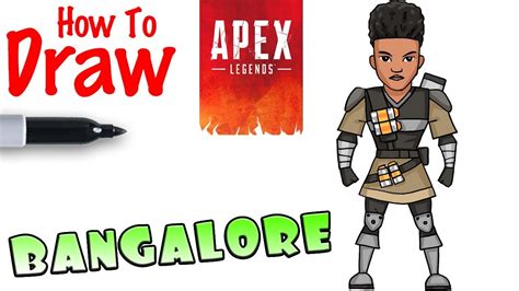 How To Draw Bangalore Apex Legends Youtube
