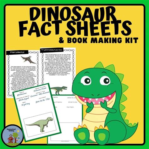 Dinosaur Fact Worksheets Dinosaur Facts Book Making Facts