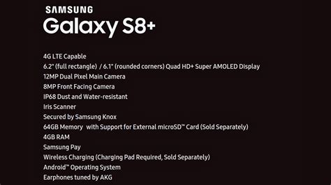 For samsung galaxy s8 specs (including the galaxy s8+), you've got snapdragon 835 processors that, of course, also means we finally have official official galaxy s8 specs to share with you. The Latest Leak Seems To Confirm Samsung's Massive Galaxy ...