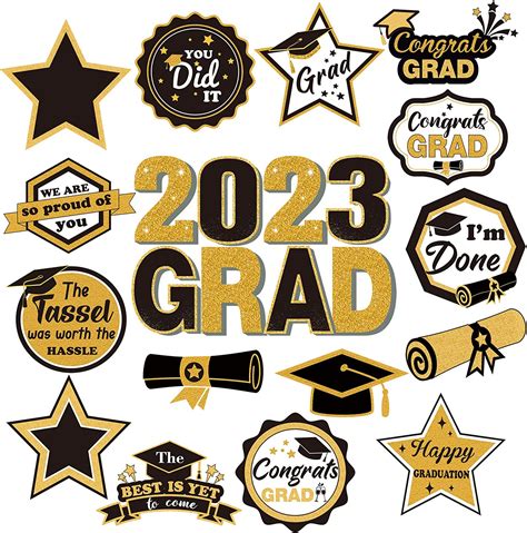 16 Pcs Graduation Magnets 2023 We Are So Proud Of You