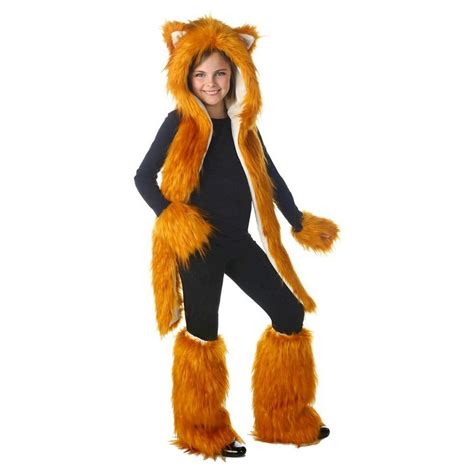 Halloween Fox Costume Set One Size Fits Most Girl S Brown Fox Costume Fox Costume Diy