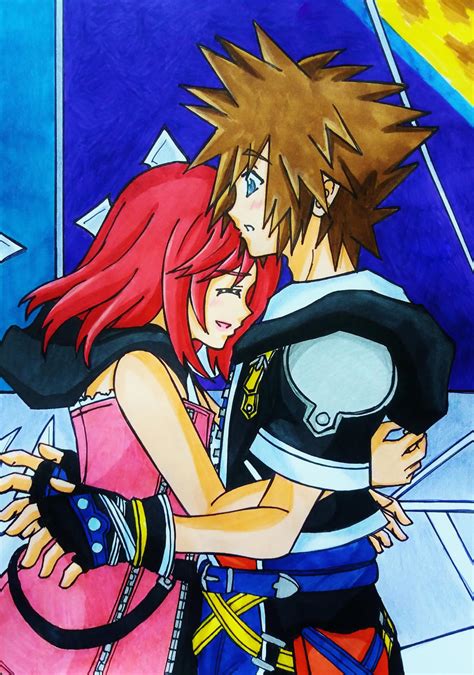 Kingdom Hearts 2 Sora And Kairis Hug By Dagga19 On Deviantart