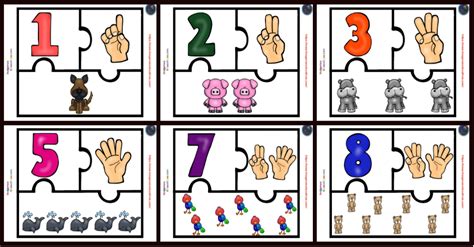 Puzzle Para Trabajar Los Números Imagenes Educativas