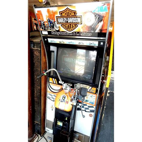 Sega Harley Davidson And La Riders Motorcycle Arcade Game Machine
