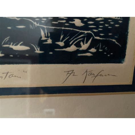 Vintage Al Kaufman Signed And Numbered Intaglio Etching Etsy