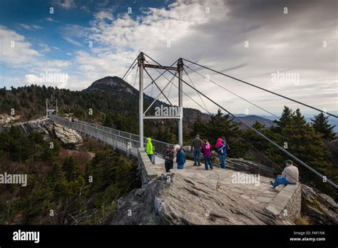 North Carolina Grandfather Mountain State Park The Swinging Bridge