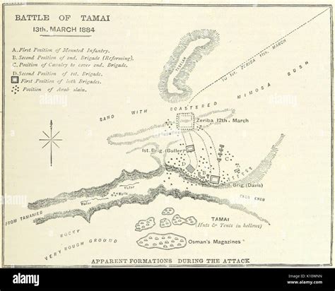 Battle Of Tamai Map Stock Photo Alamy