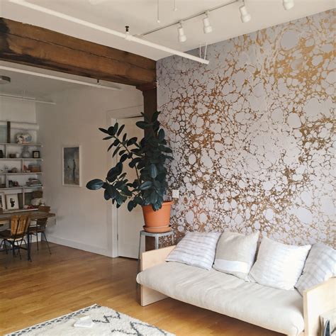 Gold Wallpaper Living Room Ideas Homebase Wallpaper