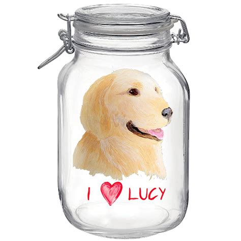 Personalized Dog Treat Jar Dog Treat Jar Dog Person Pet Photo Ts