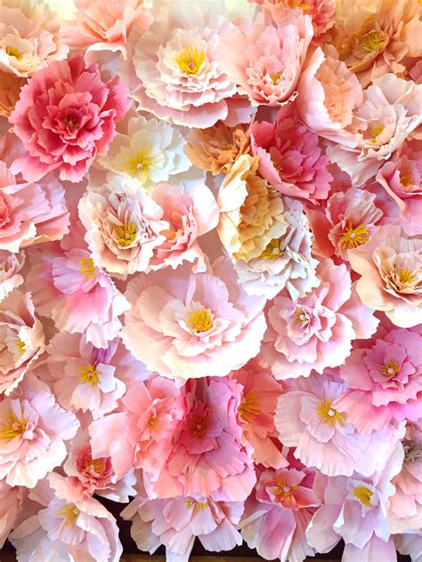 Mar 20, 2017 · right now, italian crepe paper is all the rage as it isthick, pliable and luxurious. Crepe Paper Peony Wall | Paper peonies, Paper flowers, Crepe paper