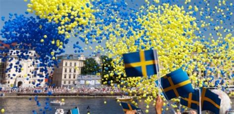 Stockholm Sweden Swedish Celebrations At National Day National