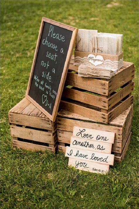 35 Ways To Use Rustic Wood Pallets In Your Wedding Do It Yourself