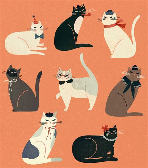 Fancy Cat Illustrations And More Exquisite Work By Clare Owen