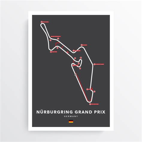 Nürburgring Grand Prix Racing Circuit Print The Gpbox