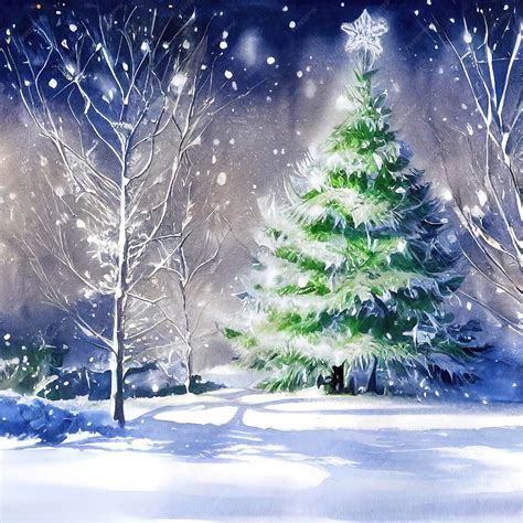 Free Download Premium Photo Christmas Landscape Wallpaper Beautiful