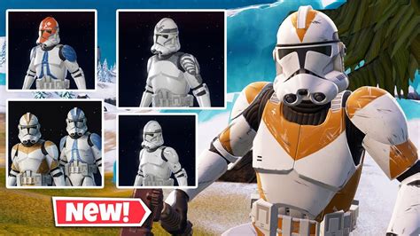 New Clone Trooper Skins In Fortnite Gameplay And Review Youtube