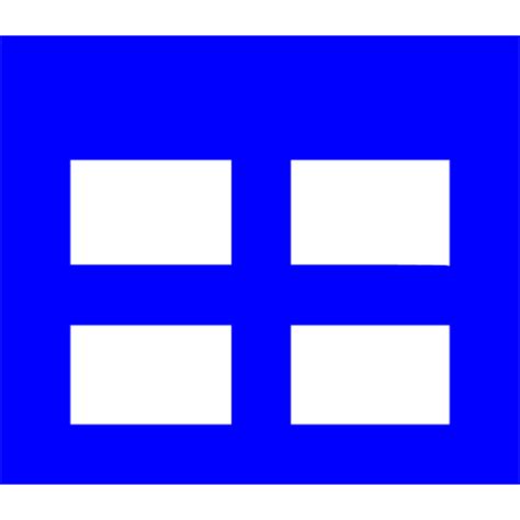 Blue Window Layout Icon Free Blue Window Icons