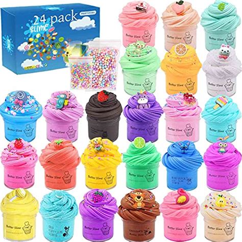 Dybnptylp 24 Pack Slime Butter Slime Stitchanimal And Fruit Slime