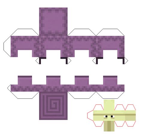 3 Free Minecraft Shulker Papercraft ReadInforTheHeckofit