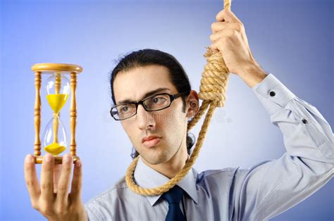 Look at this stock photo there is so much energy in this image he's got his toast in the nap. Man with noose around neck stock image. Image of ...