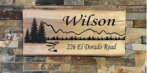 Custom Lake Sign Address Sign Personalized Sign For Lake Etsy