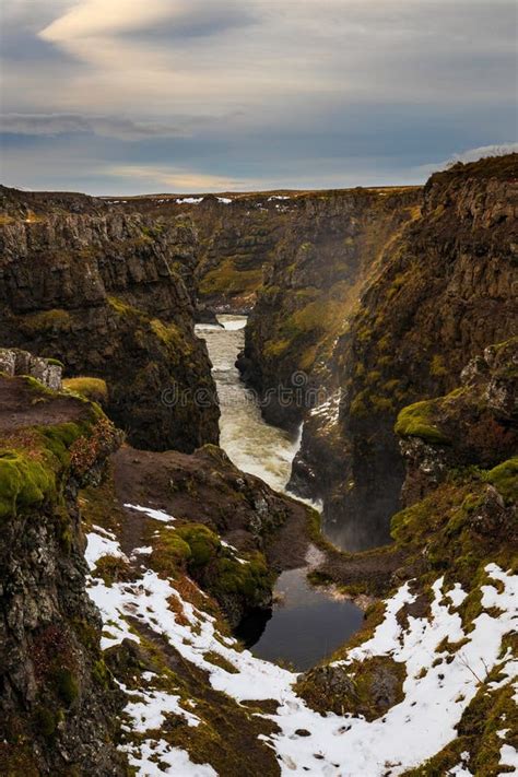 Kolugljufur Canyon Bakkavegur Iceland Stock Image Image Of Water