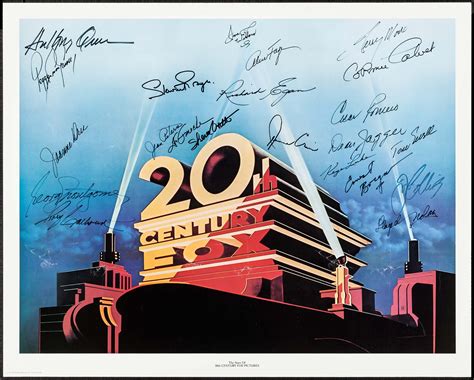 Stars Of 20th Century Fox Nostalgia Merchant 1981 Autographed Lot