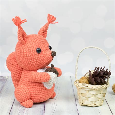 Amigurumi Squirrel Crochet Pattern Printable Pdf Amigurumi Today Shop