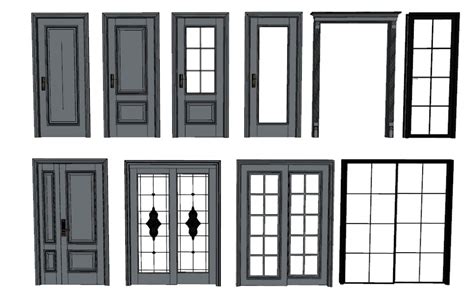 Doors Sketchup Model Free Download Sketchup Model D Visualization