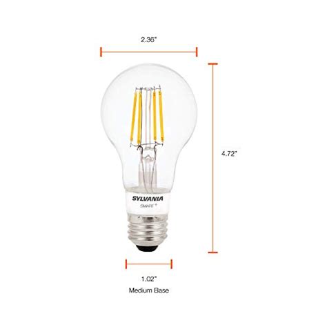 Sylvania Smart Bluetooth Clear Filament Soft White A19 Led Bulb