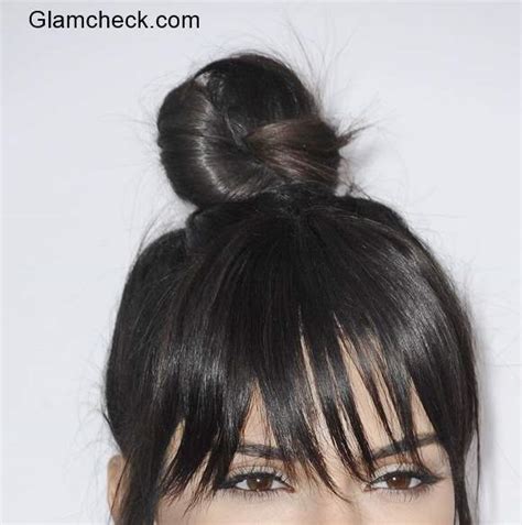 Top Knot Hairstyles From The Ama Kendall Jenner And Christina Milian