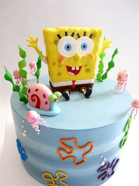Spongebob And Gary Spongebob Cake Spongebob Birthday Cake Cake
