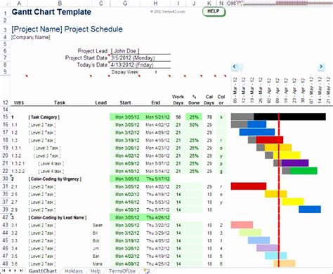 8 Excel Simple Gantt Chart Template Excel Templates