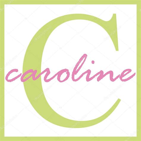 Monograma Do Nome Caroline — Fotografias De Stock © Stayceeo 12200812