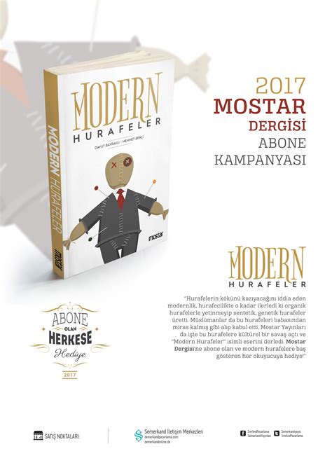 Mostar Dergisine Abone Olan Herkese Modern Hurafeler Kitabı Hediye
