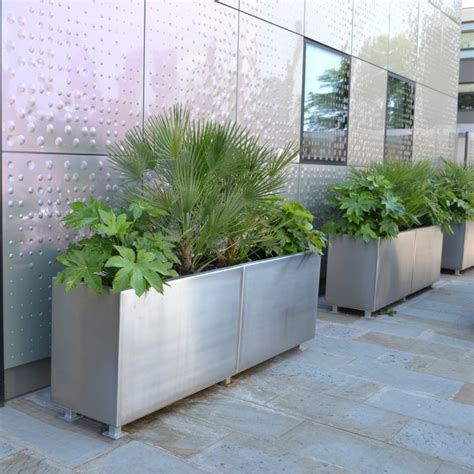 Jardinière en acier inoxydable - GRETTON - Street Design - en aluminium