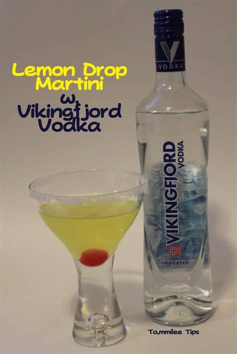 Lemon Drop Martini with Vikingfjord Vodka - Tammilee Tips
