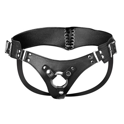 Strap U Bodice Corset Style Strap On Dildo Harness W Metal O Ring Couple Play Ebay