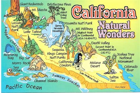 California California Map California Vacation California