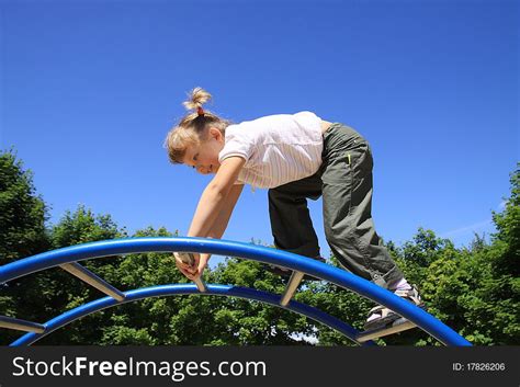 Girl Passes Ladder Free Stock Photos StockFreeImages