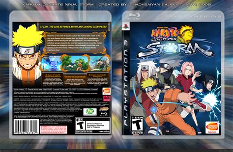 Naruto Ultimate Ninja Storm Playstation 3 Box Art Cover By Shadysaiyan