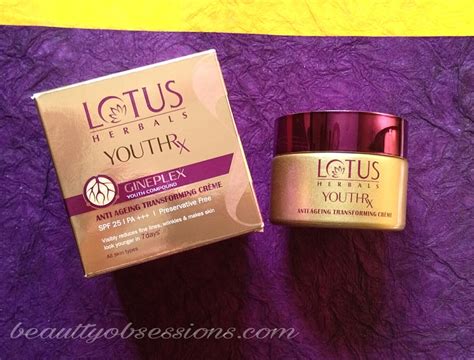 It is rich but it does not have a greasy texture. Lotus Herbals YOUTHRx Anti-aging Transforming Cream ...