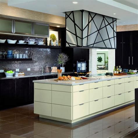 Exclusively at the home depot. American Woodmark Custom Kitchen Cabinets Shown in Modern ...