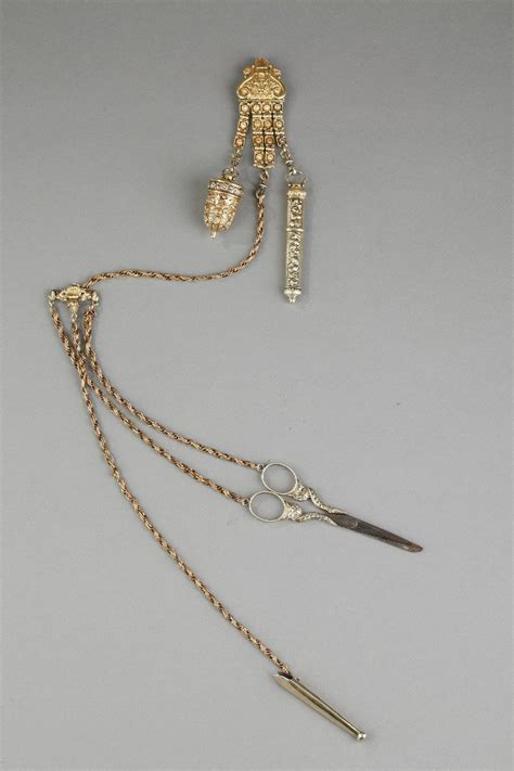 Proantic Early 19th Century Silver Gilt Chatelaine