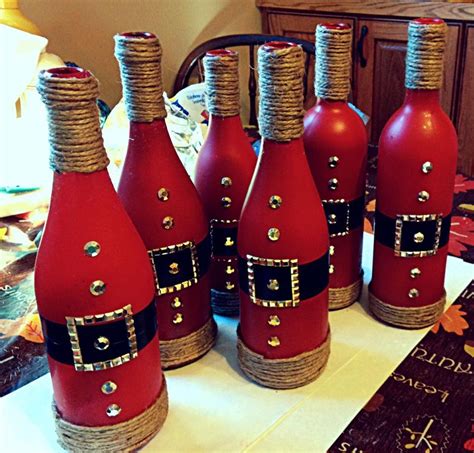 26 Recycled Wine Bottle Christmas Light Luminaries